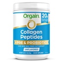 Orgain Hydrolyzed Collagen, + Prebiyotik & Probiyotiks Toz for Women & Men, 20g Grass Fed Collagen, 1 Milyar CFU - Destekler Digestive, Hair, Skin & Ortak Sağlık, Non-GMO, Tip I & III, 1lb