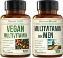 Vegans ve Vegetarians için Vegan Multivitaminler ve Erkekler için Çokvitaminler