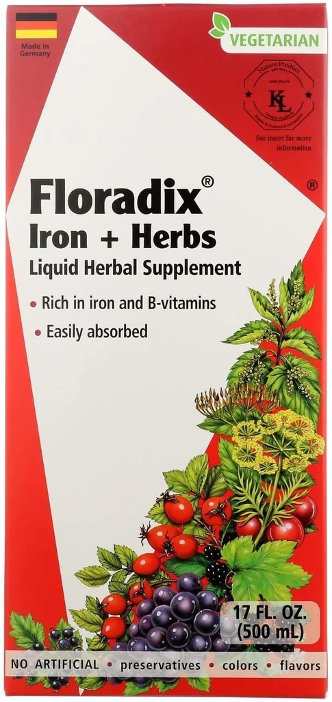 FLORADIX σίδηρος & βότανα, 17 FZ