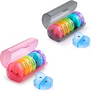 2 Pack Weekly Pill Organizer 7 Day 2 Times a Day, Sukuos Büyük Günlük Pill Cases for Pills/Vitamin/Fish Oil /Supplements, Faraday Free Pill Box, Easy to Clean to Clean to Clean
