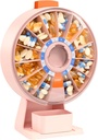 Daviky Pill Dispenser Καθημερινή, Μεγάλος Διοργανωτής Χάπια με Wall-Mounted ή Μόνιμη Χρήση, 14 Days Pill Container, Push Buton Design, Εβδομαδιαίο κουτί Χάπια για Βιταμίνη, Ιατρική, Συμπλήρωμα, Fish Oil (Pink)