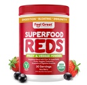 Νιώστε μεγάλη οργανική Superfood Reds σκόνη που συσκευάζεται με Beet Root σκόνη 