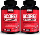 Force Factor SCORE!, 2-Pack, Hardcore Nitric Oxide Booster συμπλήρωμα για τους άνδρες με L-Citrulline, Yohimbe, Black Maca & B Βιταμίνες για την αύξηση Stamina, Maximize Physical Performance, 240 δισκία