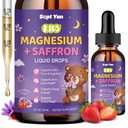 Magnezyum Glycinate Liquid Drops, 1000 mg Magnezyum Glycinate, Citrate & Threonate with Cellulose Fiber, L-Theanine, B & C for Sleep, Muscle, Energy & Relaxation, Sugar-Free Lemon Flavor