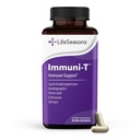 Yaşam Sezonları Immuni-T - Immune Support Supplement - Immunity System Alert - Natural Cold & Flu Relief - Elderberry, Echinacea, Andrographis, Arapinogalactans & Olive Leaf - 90 Capsules