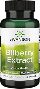 Swanson Bilberry Extract (Standartized) 60 Milligram