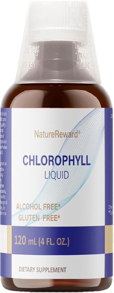 Χλωροφύλλη Υγρή, 120 ml, 4 Μήνας Συμπλήρωμα Υγρής Χλωροφύλλης για Εσωτερικό Αποσμητικό, Άνδρες και Γυναίκες
