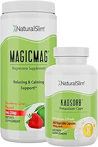 Dinamik Duo MagicMag & Kadsorb - Toz Stres ve Uyku Desteği İçer ve Potasyum Caps Electrolyte Balance Normal pH Desteği - Yavaş Metabolism için Doğal Yardım -