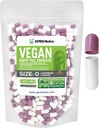 XPRS Nutra Boyutu 0 Boş Kapsüller - 100 Kont Boş Vegan Capsules - Vejetaryen Pills DIY Sebze Kapsülü - Veggie Pill Caps For Do-It- Yourself Supplements (Lavender/Beyaz)