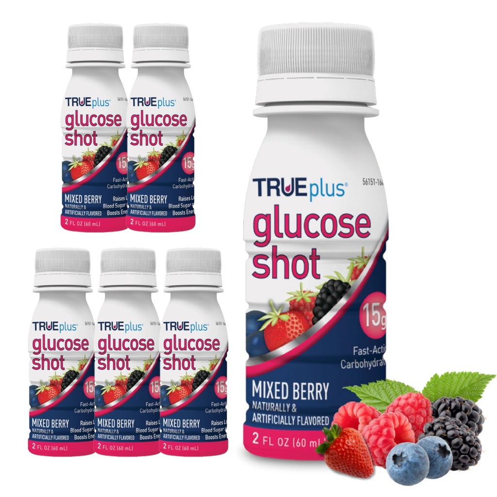 TRUEplus® Glucose Shots 6 şişe - Karma Berry