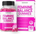Kadın Gummies & PMS Gummies için Feminine Dengesi (90 Kont) - Kadınlar için Doğal Kadın Dengesi - Cramps, Bloating, Mood Swings, Hot Flashes - Cranberry ile Formulaed, Dong Quai & Chasteberry