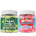 Vegan Omega 3 Gummies + Butyrate Gummies Χωρίς ζάχαρη