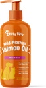 Zesty Paws Wild Αλάσκας Salmon Oil for Dogs and Cats- Skin and Coat Support, Ωμέγα 3 συμπλήρωμα για κατοικίδια, 16oz, Αντλία Top