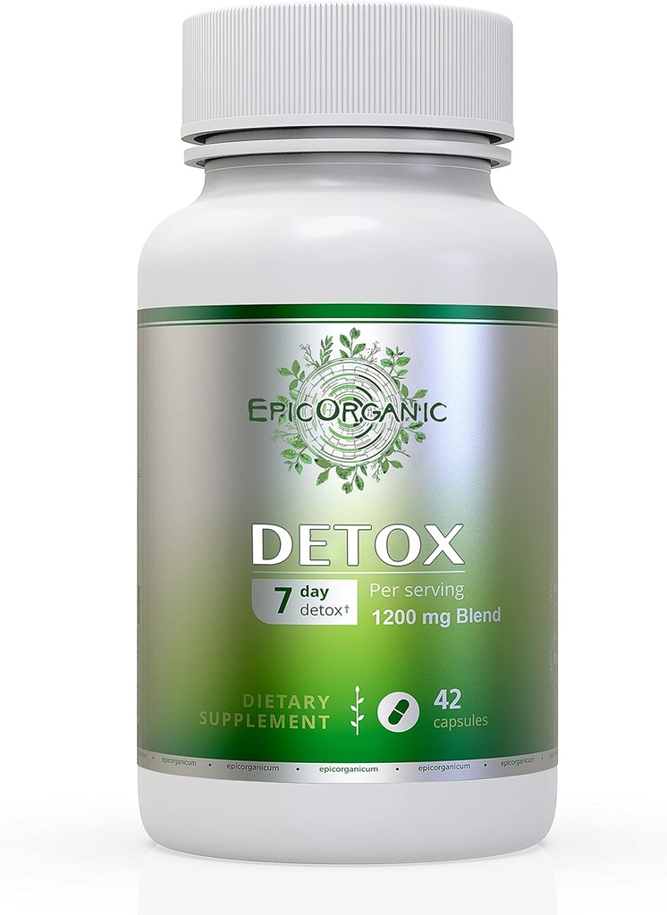 7 Day Detox Cleanse | Ultimate Strenght Colon Cleanse & Liver Detox | Sağlıklı Gut Desteği | ABD'de Yapılacaklar | 42 Capsules