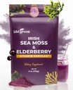 KIKI Green Sea Moss Toz, Elderberry ile - Vegan Superfood Multivitamini - Immune Boost ve Support - Smoothies, Juice, 6 ozz