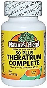 Nature's Blend Theratrum Complete 50 Plus with Lutein and Lycopene 100 Tablets
