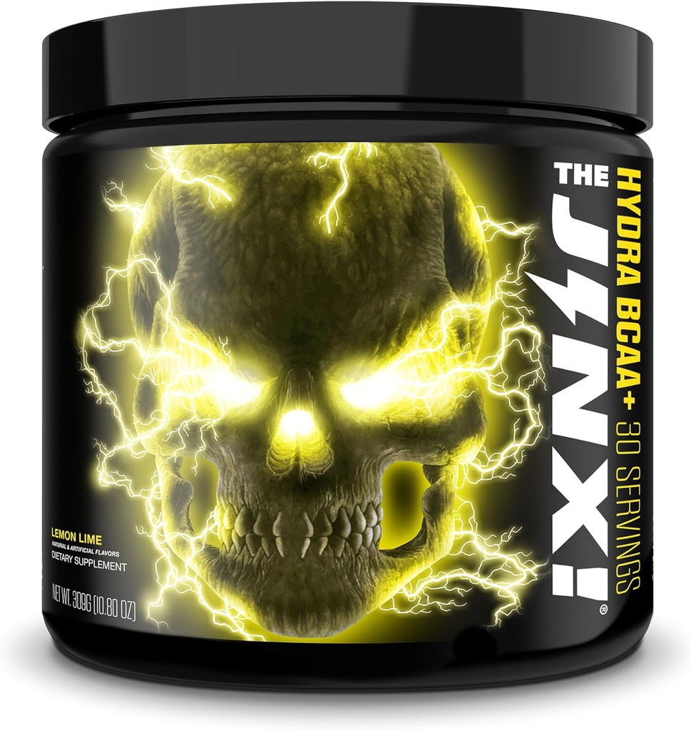 JNX SPORTS The Jinx! Hydra BCAA+ Post Workout Recovery Drink - Men & Women için Electrolytes ile Hydration - 30 Hizmet, Lemon Lime