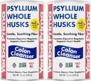 Yerba Prima Psyllium Whole Husks, Colon Cleanser 12 oz (Pack of 2) - All Natural Diyetary Fiber, Pure Premium Psyllium, Lab-Tested Non-GMO, Gluten-Free Fiber, Made in the USA