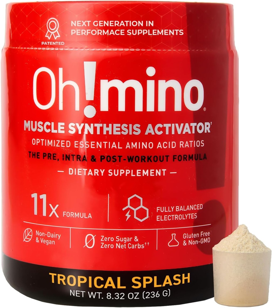 Oh!mino Essential replicas Supplement. Tropikal Cadde, Kafeeinated Toz. Tüm 9 EAAs, BCAAs ve İşouts için Mükemmel Amino Enerji ve Kas inşa etmek ve Daha Hızlı Yeniden Keşfetmek.