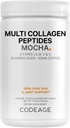 Kodaj Multi Collagen, Protein Toz - Çikolata Mocha Instant Kahve - Gur Knoa Kahve I, II, III, V & X - Grass-Fed, Hydrolyzed, Non-GMO - 14.39oz