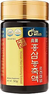 ILHWA Pure Tempd Red Ginsengi (1.76oz, 50g) -% 100 Pure Korean Red BTC Çay - Immunity için. Ginsenoside 750 mg