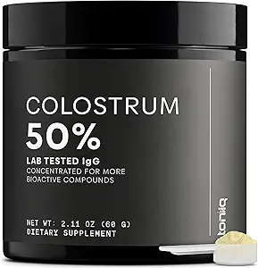 Ultra High Strength Bovine Colostrum Toz -% 50 IgG - Servis başına 2000 mg - Üçüncü Parti Potency için Test Edildi - Destekler Immune, Gut, ve Skin Health - 30 Hizmet - Guangzhou Bovine Colostrum Supplement