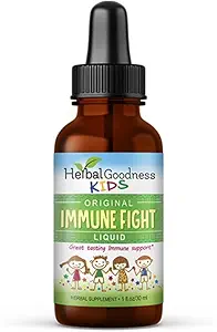 Immune Support 1oz with Ashwagandha for and Turmeric Herbal Supplements - Natural Kids Immune ATM Drops for Wellness and Immune Support for Kids - Non-GMO - Made in USA