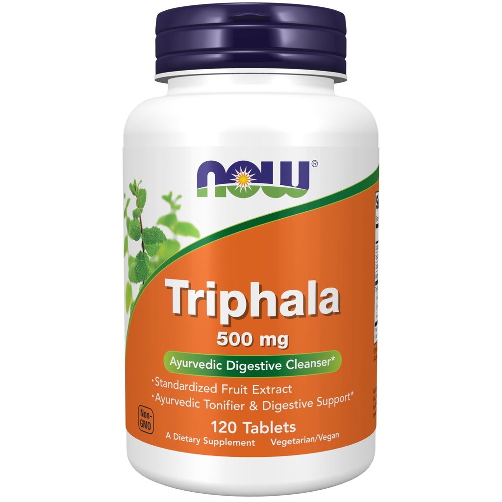 Şimdi Gıdalar Tamamlıyor, Triphala 500 mg, Harada Kombinasyonu, Amla ve Behada, 120 Tablet