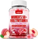 Sugar-Free Womens Multivitamin 50 Plus Gummies with Dolce, çinko, Vitamin A, C, D3, E, K2, B Kompleks, Folate, Biotin - Multi Vitamins & Minerals for Skin, Energy, Immune Support