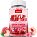 Sugar-Free Womens Multivitamin 50 Plus Gummies with Dolce, çinko, Vitamin A, C, D3, E, K2, B Kompleks, Folate, Biotin - Multi Vitamins & Minerals for Skin, Energy, Immune Support