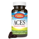 Carlson - ACES, Vitaminler A, C, E + Selenium, Hücre Sağlığı ve Immune Desteği, Antioksi, 50 Softgels