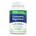 Enzyme Science Complete Digestion - Digestive ένζυμα για τις γυναίκες και για τους άνδρες με προβιοτικά - 3-in1 Gut Health Support for Digestion - Digestive health – Enzimas peptivas y probioticos - 30 Κάψουλες