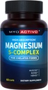 5-in-1 Magnezyum Kompleksi - Yüksek Abvitamin - Chelated Magnezyum Glycinate, Malate, Citrate, Taurate, & Aspartate for Nerves, Muscles, Bones | 60 Capsules | Magnezyum Supplement