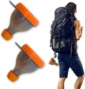 2Pack Protein Toz Konteyneri, Şişeleri Protein Karşılaştırmalı Toz Pill Storage, Great for Workout, Travel, to-Go, Fitness (Orange, to-Go, Fitness (Orange
