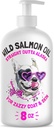 Wild Alaskan Salmon Oil for Dogs & Cats - Pure Fish Omega 3 6 9 Sıvı EPA DHA Fatty Asits - Skin & Coat Supplement - Supports Joint Function, Brain, Eye, Immune & Heart Health - Made in USA 8 oz