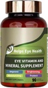 Eye & Vitamin Mineral Supplement with Lutein, Zeaxanthin, Supports Eye Strain, Vision Health for Yetişkinler with Vitamins C & E, Vegan Eye Vitamins
