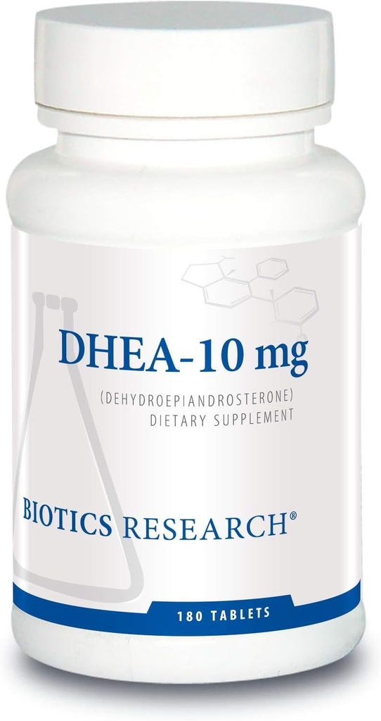 Biotics Research DHEA 10 Milligram Hormonal Denge, Metabolism, Geliştirilmiş Mood ve Outlook, Age Gracely, Sağlıklı Stres Yanıtı, 180 Tabletler