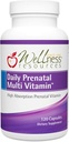 Wellness Kaynakları Günlük Prenatal Multi Vitamini - Medeniyetli Foate Çinko Demir Bisglycinate Choline & Key Nutrients - Natural Prenatal Postnatal Postpartum Vitaminleri Kadınlar için - 120 Caps