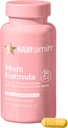 HAIRtamin MOM Vegan Prenatal & Postnatal Multivitamin Supplement & Saç Vitamini, Postpartum, Emziring Probiyotik One-a-Day Hair Vitamins with Biotin, çinko, Iron (30 Counts)