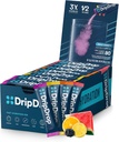 DripDrop Hydration Packets - Bold Diversity Pack - Single Serve Electrolytes Toz İçecek Mix - Watermelon, Berry, Lemon, Orange - Non-GMO, Gluten Free, Vegan - 80 Sticks