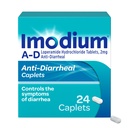 Imodium A-D Diarrhea Relief Caplets with Loperamide HCl, Anti Diarrheal Medicine to Help Control Symptoms of Diarrhea Due to Acute, Traveler's Diarrhea, 24 Count