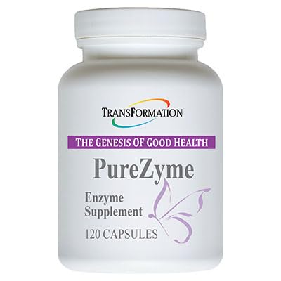 TRANSFORMATION THE GENESIS OF GOOD HEALTH - Purezyme High-Potency Protease Blend Enzyme Supplement, Physician Recommended - Advanced Formula for Maximum Nutrients Digestion & Gut Health, 120 Capsules