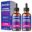 Liposomal Glutathione Liquid Supplement (Pack of 2),% 98 Abxia, C, L- Glutathione, 2 Fl Oz per Şişe