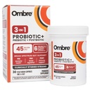 Ombre 3in-1 Probiyotik, Prebiyotik ve Postbiyotik for Digestive Health & Gut Health - 45 Milyar CFU - Bloating, Constipation & Gas Relief - Metabolic & Immune Support for Women & Men, 30 Day Supply