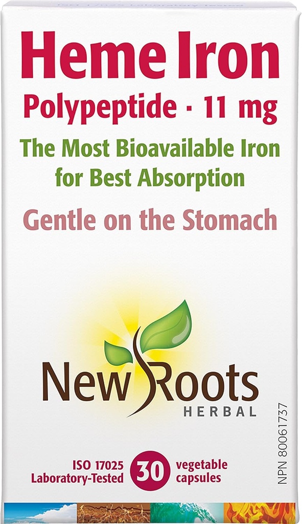 YENİ ROOTS HERBAL Heme Iron 30 Capsules