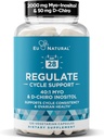 Regulate Cycle Support – Optimal 40:1 Myo-Inositol 2000 mg & D-Chiro Inositol 50 mg - Tamam for Term Consistency, Menstrual & Ovulation Support – 120 Vegan Capsules