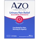 AZO Urinary Pain Relief Maximum Strength, Fast relief of Uti Pain, Burning and Urgency, Targets Source of Pain, #1 Most Trusted Brand, 24 Count