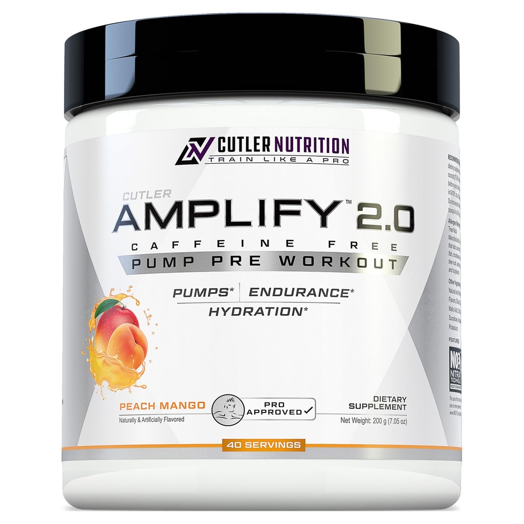Cutler Beslenme Pump Pre Workout Caffeine Free Nitrik Oksit ATM, Arginine ve Citrulline Pre-Workout for maximum Pumps