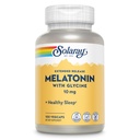 SOLARAY Melatonin 10 mg with Glycine - Genişletilmiş Yayın, Sağlıklı Uyku Yardım ve Calming Relaxation Support - Lab TY, Vegan, Gluten Free, 60-Day Garanti - 100 Hizmet, 100 VegCaps