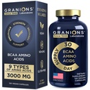 Essential Acids Supplement for Men & Women - All 9 BCAAs EAA Supplements Formula - Leucine replica, Lysine, Tryptophan, Advanced Reese Kompleksi - 120 Vegan Capsules